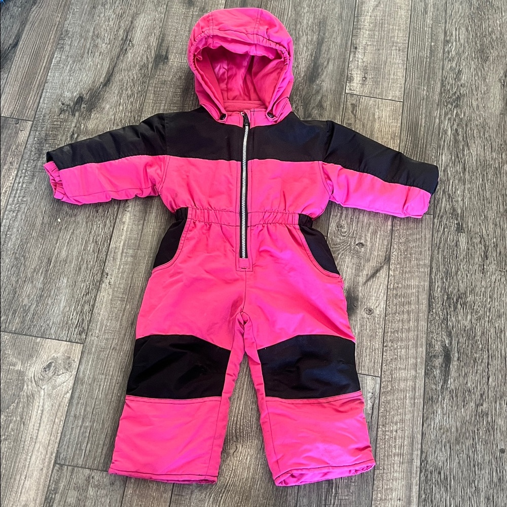 Healthtex Pink and Black Kids One Piece